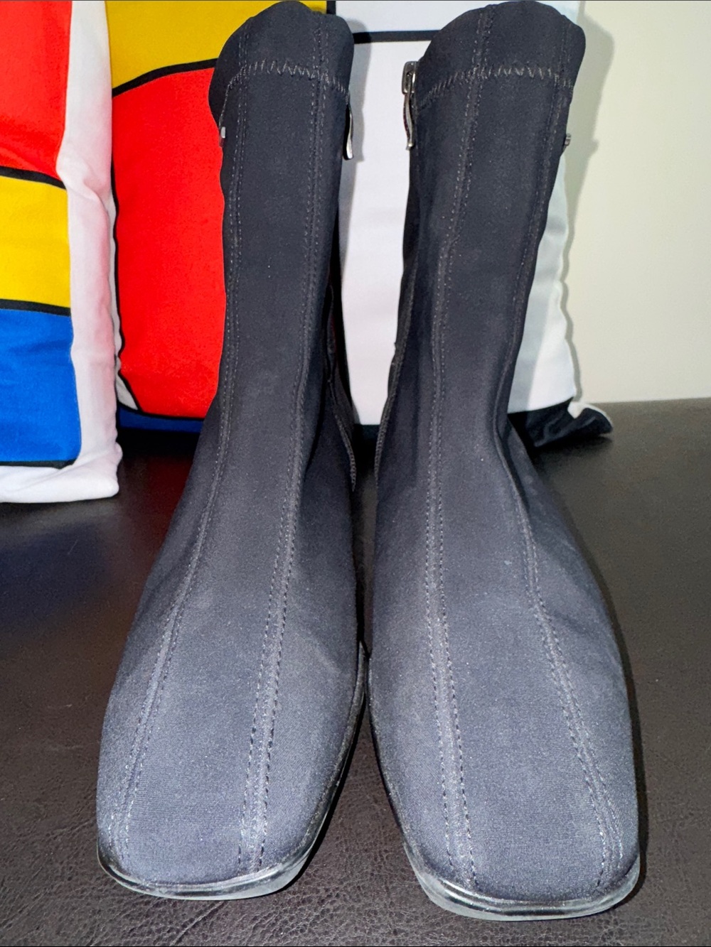 MAKE OFFER! Ara Women's Black Suede Side-Zip Ankle Boots sz 8.5US - Picture 4 of 13